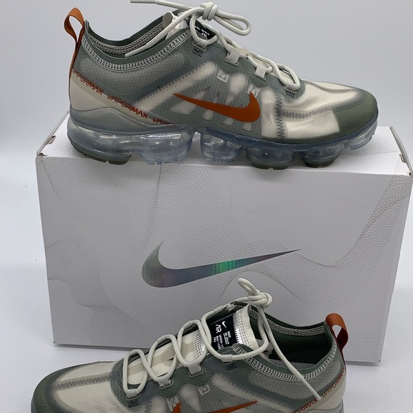Nike Air VaporMax 2019 Grey Vintage Dark Russet - Picture 3 of 8